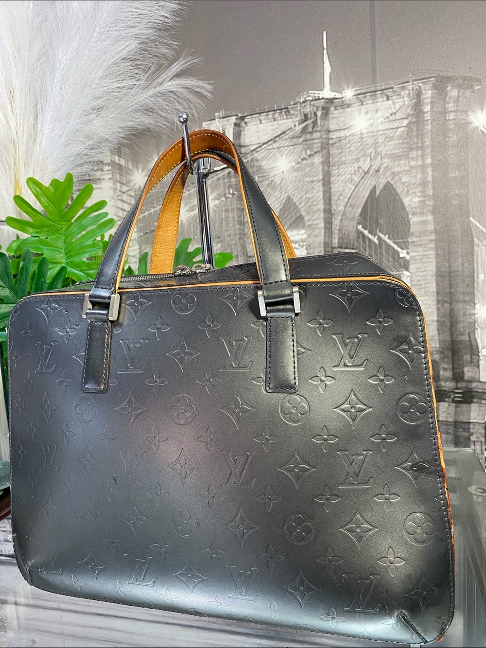 Authentic Louis Vuitton Monogram Matte Malden Business Briefcase Bag - Picture 11 of 17